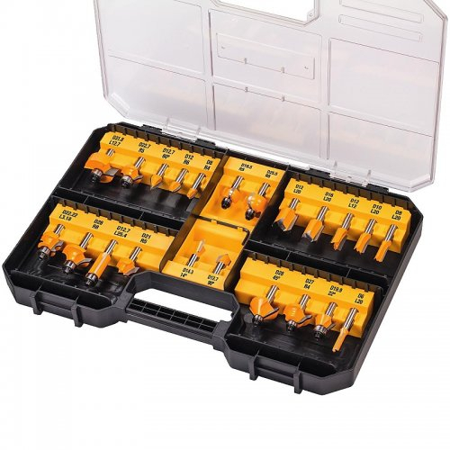 22dílná sada fréz DeWALT DT90017 DT90017