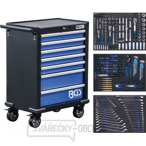 BGS 4207, Dílenský vozík | 7 zásuvek | se 263 nástroji BGS 4207, Dílenský vozík | 7 zásuvek | se 263 nástroji gallery main image