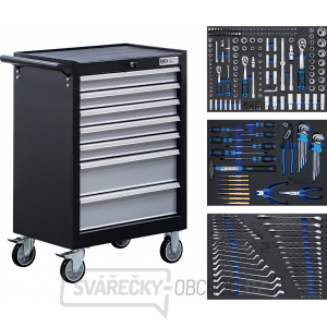 BGS 6062, Dílenský vozík | 7 zásuvek | se 263 nástroji BGS 6062, Dílenský vozík | 7 zásuvek | se 263 nástroji gallery main image