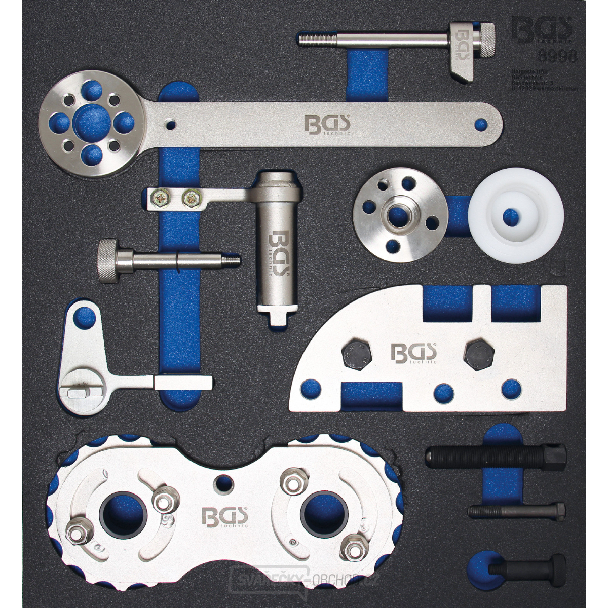 BGS 8998, Vložka do dílenského vozíku 2/3: souprava nářadí k nastavení motoru | pro Volvo B4204