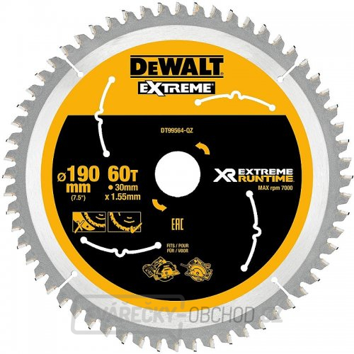 Pilový kotouč 190x30mm 60z DeWALT DT99564