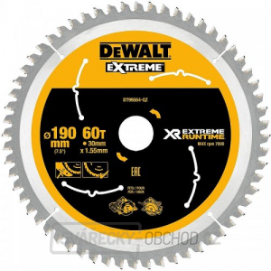 Pilový kotouč 190x30mm 60z DeWALT DT99564 Pilový kotouč 190x30mm 60z DeWALT DT99564 gallery main image