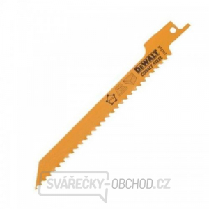 Pilový plátek demoliční na dřevo jemný, rychlý, obloukový řez pro mečové pily 152mm 5ks DeWALT DT2351