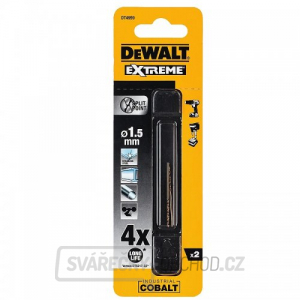 Vrták do kovu HSS-E COBALT 1,5x34mm (2ks) DeWALT DT4959