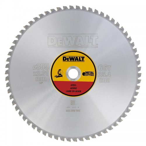 Levně Pilový kotouč pro řezání kovu 355x25,4mm 66z EXTREME DeWALT DT1926 DT1926