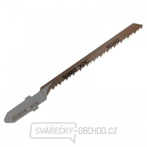 Pilový plátek tenký na dřevo do 15mm základní tvarový řez pro přímočaré pily 82mm 5ks DeWALT DT2216 Pilový plátek tenký na dřevo do 15mm základní tvarový řez pro přímočaré pily 82mm 5ks DeWALT DT2216 gallery main image