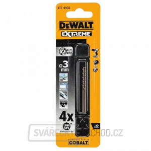 Vrták do kovu HSS-E COBALT 3,0x61mm (2ks) DeWALT DT4902