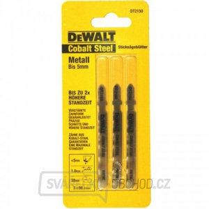 Pilový plátek Extreme na kovy do 3mm pro přímočaré pily 86mm 3ks DeWALT DT2150 gallery main image