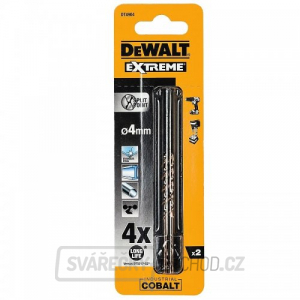Vrták do kovu HSS-E COBALT 4,0x75mm (2ks) DeWALT DT4904 Vrták do kovu HSS-E COBALT 4,0x75mm (2ks) DeWALT DT4904 gallery main image
