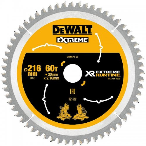 Levně Pilový kotouč 216x30mm 60z DeWALT FLEXVOLT DT99570 DT99570