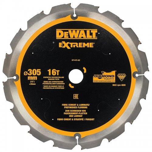 Levně Pilový kotouč pro cementovláknité desky a laminát 305x30mm 16z DeWALT DT1475 DT1475