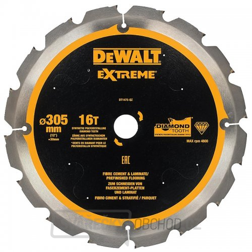 Pilový kotouč pro cementovláknité desky a laminát 305x30mm 16z DeWALT DT1475