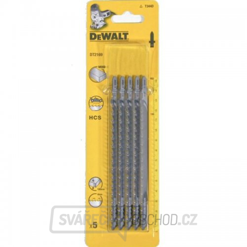 Pilový plátek na dřevo do 100mm přímý řez pro přímočaré pily 152mm 5ks DeWALT DT2169