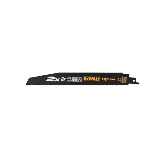 Levně Pilový plátek demoliční na kov, plasty a vrstvené materiály rychlý řez pro mečové pily 228mm 5ks DeWALT DT2308 DT2308L