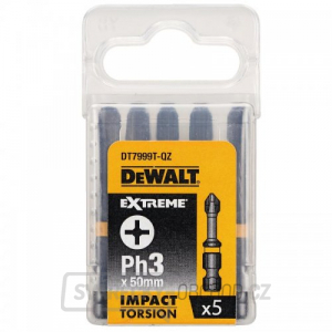 Sada Torsion bitů Ph3x50mm 5ks DeWALT DT7999T Sada Torsion bitů Ph3x50mm 5ks DeWALT DT7999T gallery main image