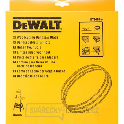 Pilový pás pro DW876 na dřevo a plasty vyřezávací 4mm DeWALT DT8470