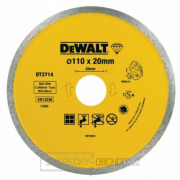 Dia kotouč pro řezačku obkladů DWC410 na řezání dlaždic 110x20mm DeWALT DT3714 Dia kotouč pro řezačku obkladů DWC410 na řezání dlaždic 110x20mm DeWALT DT3714 gallery main image