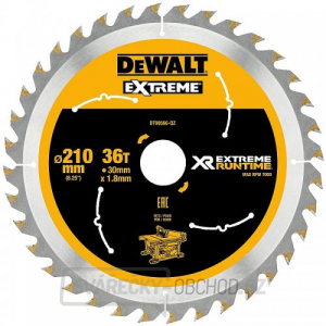 Pilový kotouč 210x30mm 36z DeWALT FLEXVOLT DT99566 Pilový kotouč 210x30mm 36z DeWALT FLEXVOLT DT99566 gallery main image