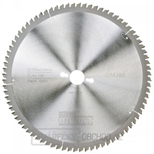 Pilový kotouč 305x30mm 80z TCG -5° DeWALT DT4288