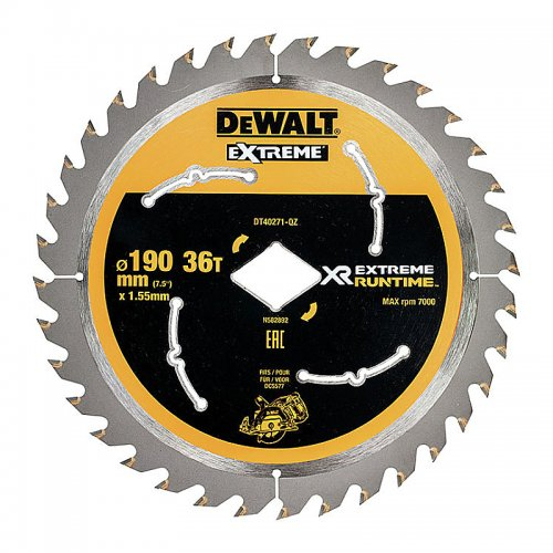 Levně Pilový kotouč 190mm, 36 zubů pro aku pily DeWALT DT40271 DT40271