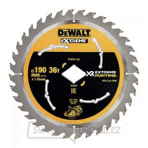 Pilový kotouč 190mm, 36 zubů pro aku pily DeWALT DT40271 Pilový kotouč 190mm, 36 zubů pro aku pily DeWALT DT40271 gallery main image