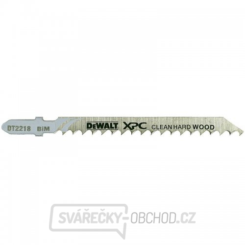 Pilový plátek na tvrdé dřevo a plasty do 60mm čistý řez pro přímočaré pily 100mm 3ks DeWALT DT2218 Pilový plátek na tvrdé dřevo a plasty do 60mm čistý řez pro přímočaré pily 100mm 3ks DeWALT DT2218 gallery main image