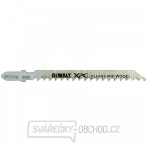 Pilový plátek na tvrdé dřevo a plasty do 60mm čistý řez pro přímočaré pily 100mm 3ks DeWALT DT2218 Pilový plátek na tvrdé dřevo a plasty do 60mm čistý řez pro přímočaré pily 100mm 3ks DeWALT DT2218 gallery main image