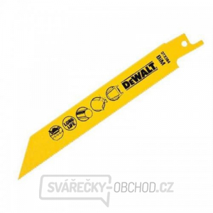 Pilový plátek na kov, plech, trubky a profily do 1,5mm pro mečové pily 152mm 5ks DeWALT DT2384 Pilový plátek na kov, plech, trubky a profily do 1,5mm pro mečové pily 152mm 5ks DeWALT DT2384 gallery main image