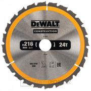 Pilový kotouč 216x30mm 24z ATB 5° DeWALT DT1952 Pilový kotouč 216x30mm 24z ATB 5° DeWALT DT1952 gallery main image