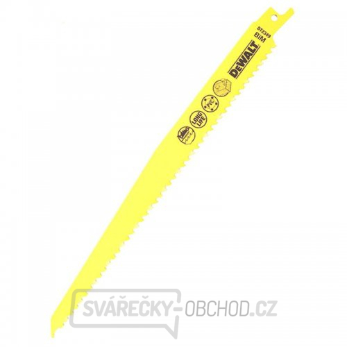 Pilový plátek demoliční na dřevo s hřebíky rychlý řez pro mečové pily 228mm 5ks DeWALT DT2349