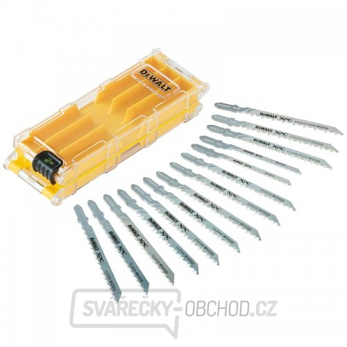 14-ti dílná sada pilových plátků pro přímočaré pily DeWALT DT2298