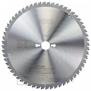Pilový kotouč 305x30mm 60z ATB -5° DeWALT DT4260 Pilový kotouč 305x30mm 60z ATB -5° DeWALT DT4260 gallery main image