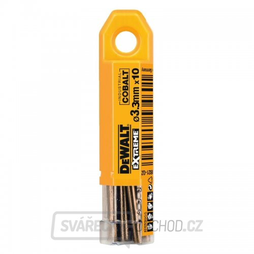 Vrták do kovu HSS-E COBALT 3,3×65mm (10ks) DeWALT DT4922