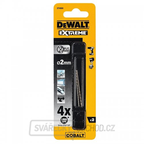 Vrták do kovu HSS-E COBALT 2,0x49mm (2ks) DeWALT DT4900