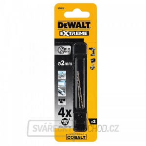 Vrták do kovu HSS-E COBALT 2,0x49mm (2ks) DeWALT DT4900 gallery main image