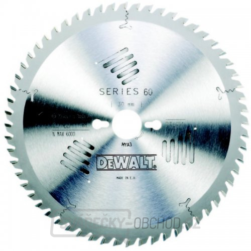 Pilový kotouč 250x30mm 60z ATB 10° DeWALT DT4351