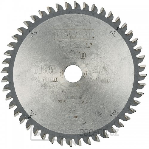 Pilový kotouč Series 40 pro kotoučové pily 165x20mm 48z TCG -5° DeWALT DT4087