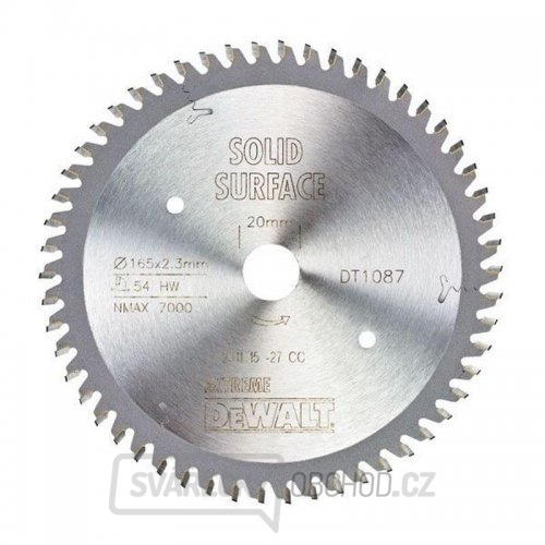 Pilový kotouč pro ponorné pily 165x20mm 54z DeWALT DT1087