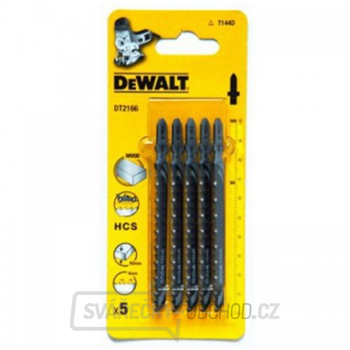 Pilový plátek na dřevo do 60mm rychlý řez pro přímočaré pily 100mm 5ks DeWALT DT2166 Pilový plátek na dřevo do 60mm rychlý řez pro přímočaré pily 100mm 5ks DeWALT DT2166 gallery main image