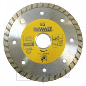 Dia kotouč Turbo profi ze slinutých karbidů na suché řezání 125x22,2mm DeWALT DT3712 Dia kotouč Turbo profi ze slinutých karbidů na suché řezání 125x22,2mm DeWALT DT3712 gallery main image