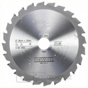 Pilový kotouč Series 60 pro kotoučové pily 216x30mm 24z ATB -5° DeWALT DT4310