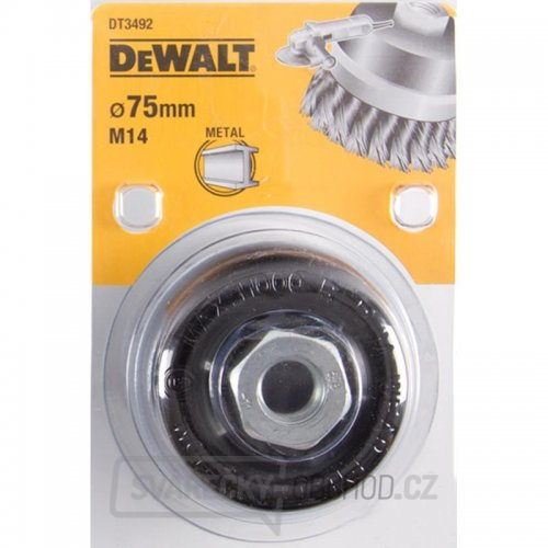 Drátěný kartáč kroucené uzly délka 22mm průměr 75mm pro úhlové brusky DeWALT DT3492 Drátěný kartáč kroucené uzly délka 22mm průměr 75mm pro úhlové brusky DeWALT DT3492 gallery main image
