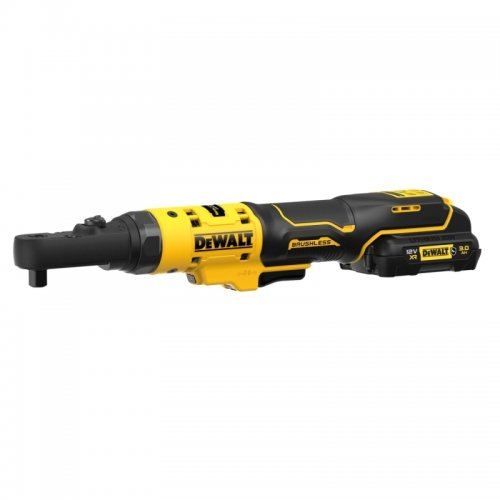 Aku ráčna s 1/4’’+ 3/8” čtvercovou výměnnou hlavou a s 1/4” Hex výměnnou hlavou 12V 2x3,0Ah DeWALT DCF500L2G DCF500L2G