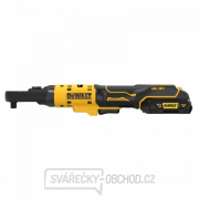 Aku ráčna s 1/4’’+ 3/8” čtvercovou výměnnou hlavou a s 1/4” Hex výměnnou hlavou 12V 2x3,0Ah DeWALT DCF500L2G náhled