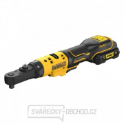Aku ráčna s 1/4’’+ 3/8” čtvercovou výměnnou hlavou a s 1/4” Hex výměnnou hlavou 12V 2x3,0Ah DeWALT DCF500L2G náhled