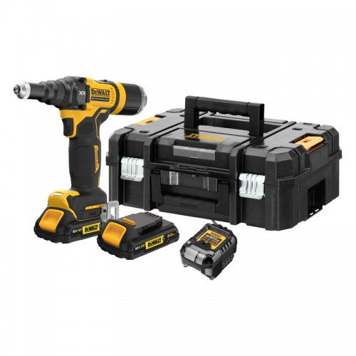 Levně Aku nýtovačka pro nýty do 4,8 mm 18V 2x2,0Ah DeWALT DCF403D2GT DCF403D2GT