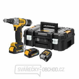 Aku nýtovačka pro nýty od 4,8 mm do 6,4 mm 18V 2x1,7Ah DeWALT DCF414E2GT