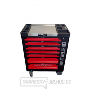Dílenský vozík KraftWelle germany včetně nářadí vybavený 6 polic červený gallery main image