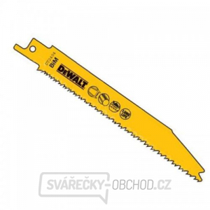 Pilový plátek na dřevo, kov, plasty a laminát do 150mm rychlý řez pro mečové pily 203mm 5ks DeWALT DT2406 gallery main image