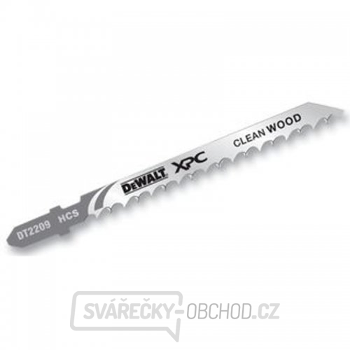 Pilový plátek na dřevo a plasty do 60mm čistý řez pro přímočaré pily 100mm 5ks DeWALT DT2209